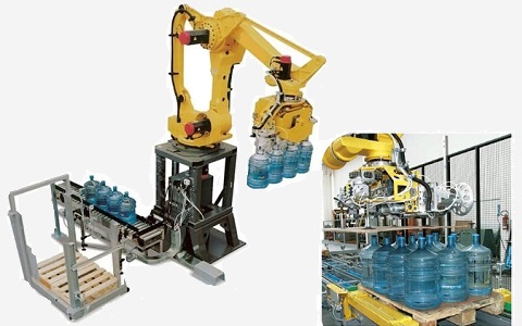 Water Bottle Palletizing Applications